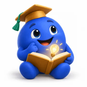 The CampusOne mascot reading an open book with a bright idea bulb