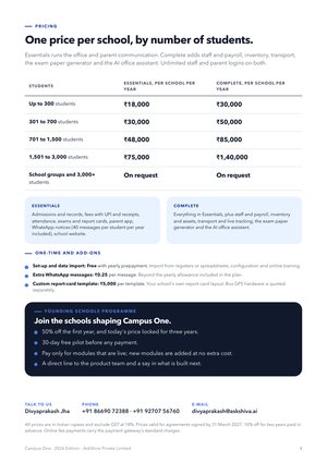 Page 4 of the Campus One brochure